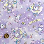 Photo2: 【1米 價格】🔵日本製｜💢 非 現貨｜🇯🇵 日本製｜100% 棉 ~ 牛津布｜Sanrio Kuromi 公主｜2025年 9月 (2)