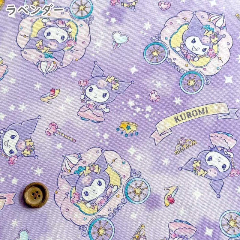 Photo2: 【1米 價格】🔵日本製｜💢 非 現貨｜🇯🇵 日本製｜100% 棉 ~ 牛津布｜Sanrio Kuromi 公主｜2025年 9月 (2)