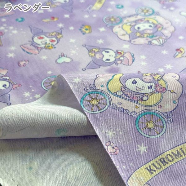 Photo3: 【1米 價格】🟣日本製｜💢 非 現貨｜🇯🇵 日本製｜100% 棉 ~ 牛津布｜Sanrio Kuromi 公主｜2025年 9月 (3)