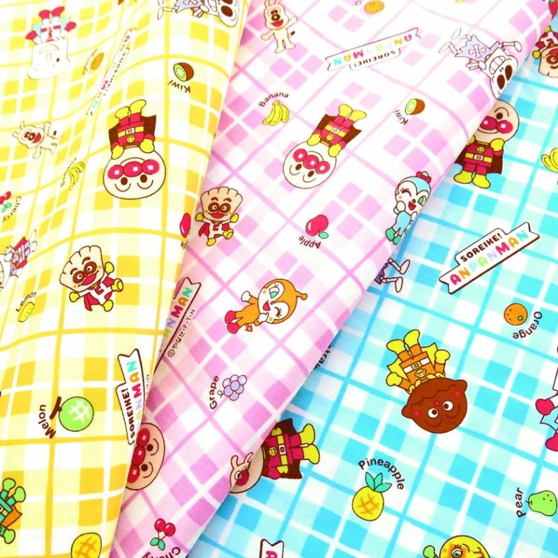 Photo1: 【1米 價格】🔴日本製｜💢 非 現貨｜🇯🇵 日本製｜絎縫 間棉｜麵包超人 Anpanman｜2025年 9月 (1)