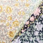 Photo1: 【1米 價格】🟡日本製｜💢 非 現貨｜🇯🇵 日本製｜100% 棉 ~ 牛津布｜巴洛克風格花朵｜2025年 9月 (1)