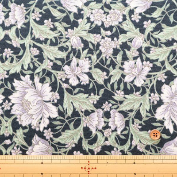 Photo6: 【1米 價格】🟡日本製｜💢 非 現貨｜🇯🇵 日本製｜100% 棉 ~ 牛津布｜巴洛克風格花朵｜2025年 9月 (6)