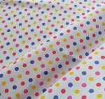 Photo2: ➖ 減價｜‼️ 不享 滿 $250 包郵 ‼️不享 滿 $600 減 $30｜💢 米底藍、米底粉 各有 0.5y 現貨｜🇹🇼 台灣布｜薄棉｜彩色點點 (2)