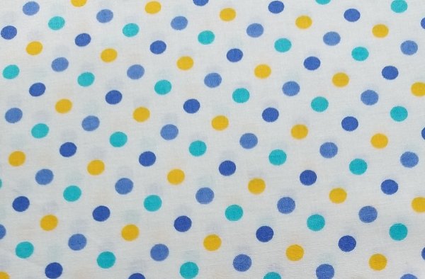Photo3: ➖ 減價｜‼️ 不享 滿 $250 包郵 ‼️不享 滿 $600 減 $30｜💢 米底藍、米底粉 各有 0.5y 現貨｜🇹🇼 台灣布｜薄棉｜彩色點點 (3)