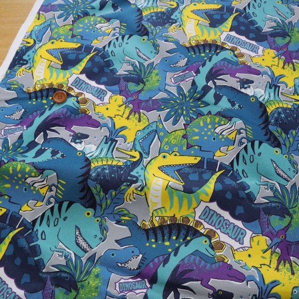 Photo6: 【1米 價格】🟤日本製｜💢 非 現貨｜🇯🇵 日本製｜100% 棉 ~ 牛津布｜恐龍 動物｜2025年 10月 (6)