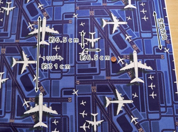 Photo4: 【1米 價格】🟤日本製｜💢 非 現貨｜🇯🇵 日本製｜100% 棉 ~ 牛津布｜Airport runway 機場跑道 飛機 交通 ｜2025年 10月 (4)