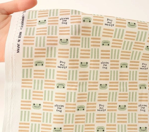 Photo4: 【1米 價格】🔴日本製｜💢 非 現貨｜🇯🇵 日本製｜100% 棉 ~ 薄棉｜Pickles the Frog 動物 小青蛙｜2025年 11月 (4)