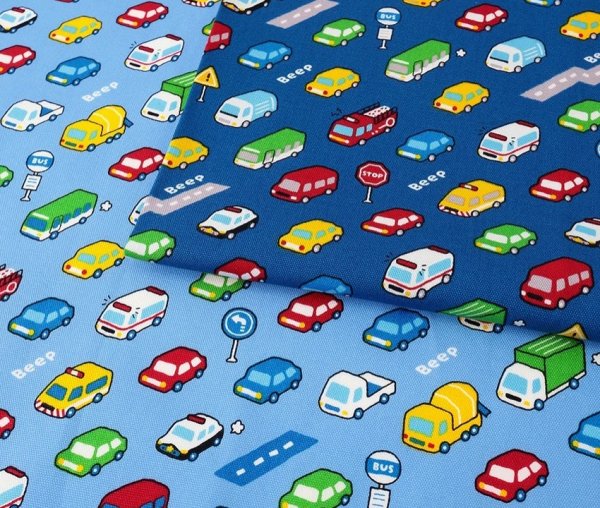 Photo1: 【1米 價格】🔴日本製｜💢 非 現貨｜🇯🇵 日本製｜100% 棉 ~ 牛津布｜可愛 汽車 ｜2025年 11月 (1)