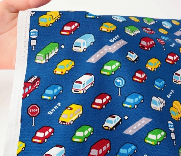 Photo3: 【1米 價格】🔴日本製｜💢 非 現貨｜🇯🇵 日本製｜100% 棉 ~ 牛津布｜可愛 汽車 ｜2025年 11月 (3)