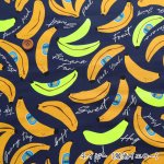 Photo4: 【1米 價格】🟤日本製｜💢 非 現貨｜🇯🇵 日本製｜100% 棉 ~ 牛津布｜Banana Mood 螢光香蕉｜2025年 11月 (4)
