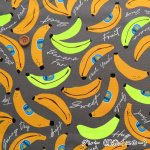 Photo3: 【1米 價格】🟤日本製｜💢 非 現貨｜🇯🇵 日本製｜100% 棉 ~ 牛津布｜Banana Mood 螢光香蕉｜2025年 11月 (3)