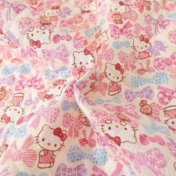 Photo3: 【1米 價格】🔴日本製｜💢 非 現貨｜🇯🇵 日本製｜絎縫 間棉｜Sanrio Hello Kitty｜2025年 11月 (3)