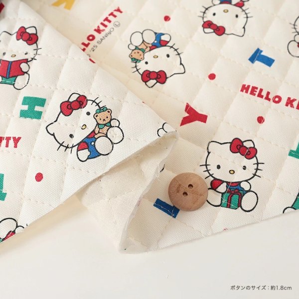 Photo4: 【1米 價格】🔴日本製｜💢 非 現貨｜🇯🇵 日本製｜絎縫 間棉｜Sanrio Hello Kitty 字母｜2025年 11月 (4)