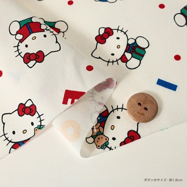 Photo2: 【1米 價格】🔴日本製｜💢 非 現貨｜🇯🇵 日本製｜100% 棉 ~ 牛津布｜Sanrio Hello Kitty 字母｜2025年 11月 (2)
