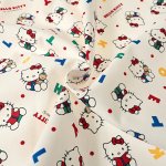 Photo4: 【1米 價格】🔴日本製｜💢 非 現貨｜100% 棉 ~ 牛津布｜Sanrio Hello Kitty 字母｜2025年 11月 (4)
