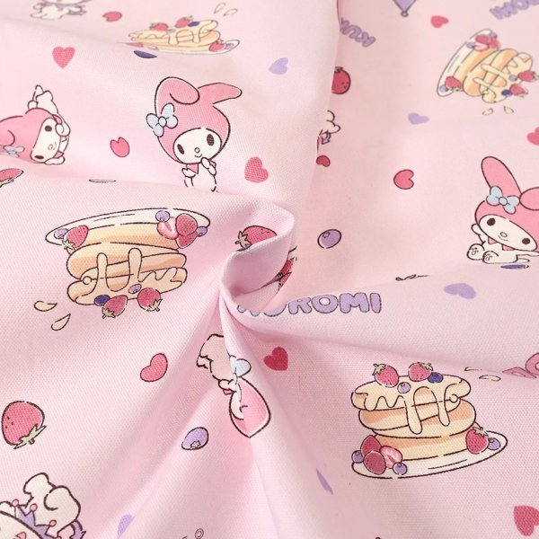 Photo2: 【1米 價格】🔴日本製｜💢 非 現貨｜🇯🇵 日本製｜100% 棉 ~ 牛津布｜Sanrio My Melody & Kuromi pancakes 甜品｜2025年 11月 (2)