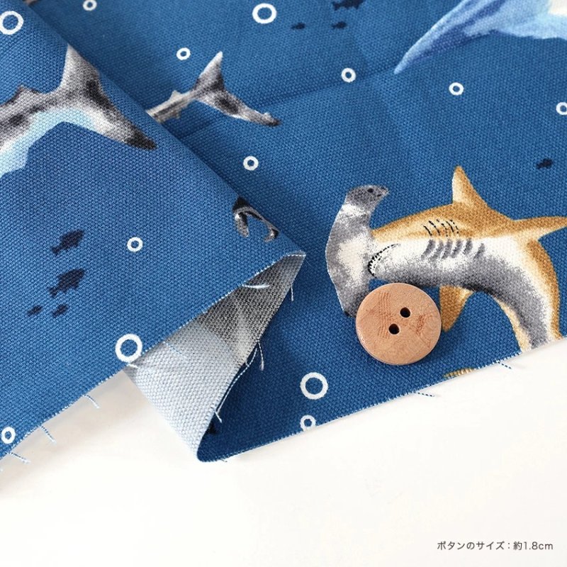 Photo4: 【1米 價格】🔴日本製｜💢 非 現貨｜🇯🇵 日本製｜100% 棉 ~ 牛津布｜海洋生物 鯨魚 ｜2025年 11月 (4)