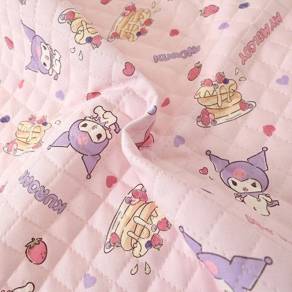 Photo2: 【1米 價格】🔴日本製｜💢 非 現貨｜🇯🇵 日本製｜絎縫 間棉｜Sanrio My Melody & Kuromi pancakes 甜品｜2025年 11月 (2)