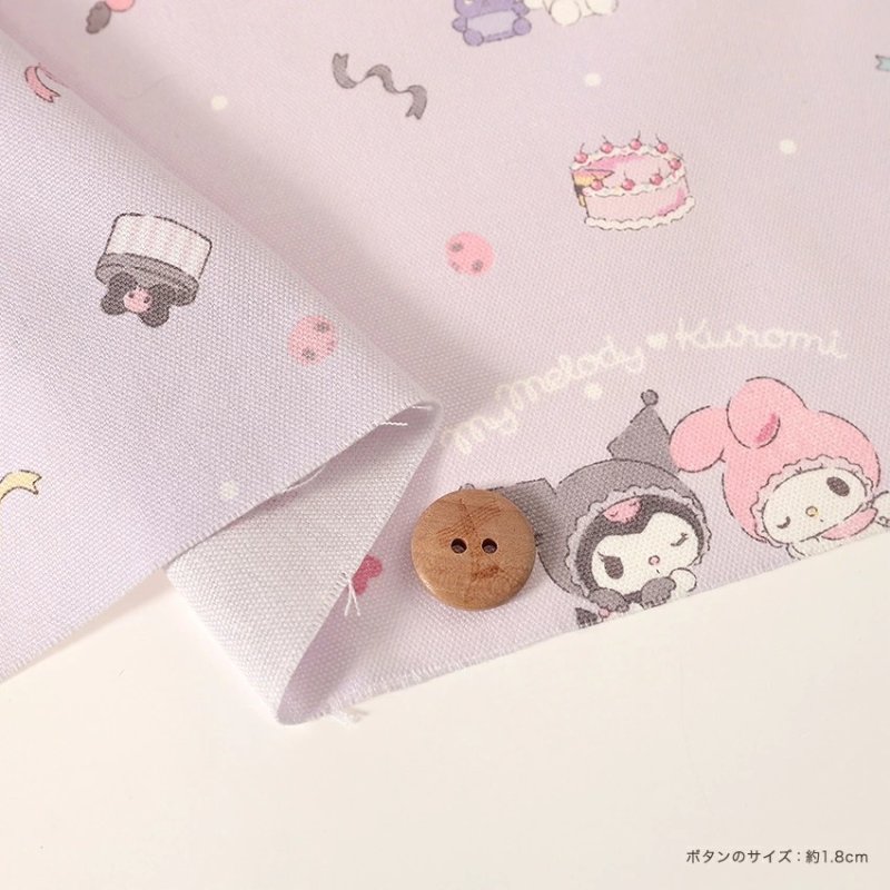 Photo2: 【1米 價格】🔴日本製｜💢 非 現貨｜100% 棉 ~ 牛津布｜Sanrio My Melody & Kuromi pancakes 甜品｜2025年 11月 (2)