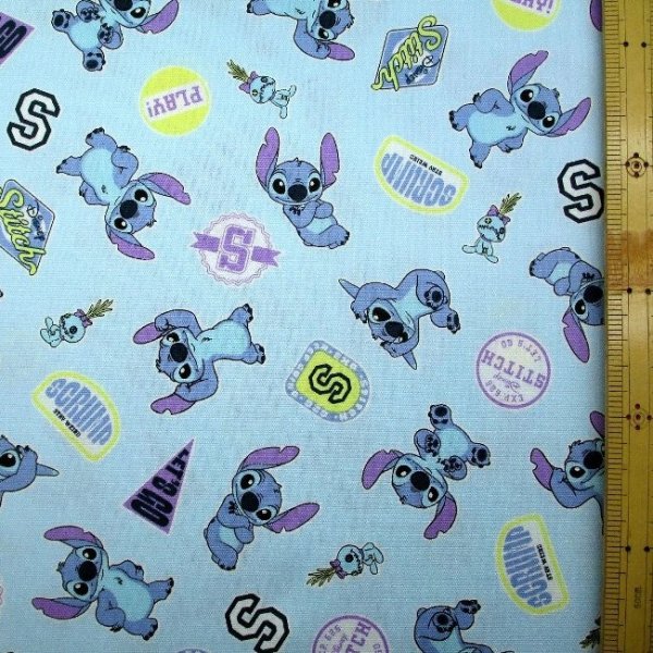 Photo2: 【1米 價格】🔵日本製｜💢 非 現貨｜🇯🇵 日本製｜100% 棉 ~ 牛津布｜史迪仔 Stitch 星際寶貝｜2025年 11月 (2)