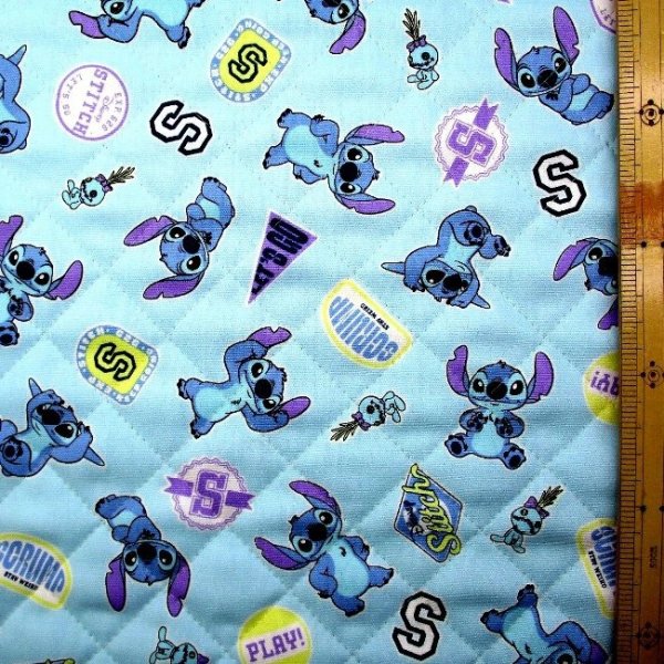 Photo2: 【1米 價格】🔵日本製｜💢 非 現貨｜🇯🇵 日本製｜絎縫 間棉｜史迪仔 Stitch 星際寶貝｜2025年 11月 (2)