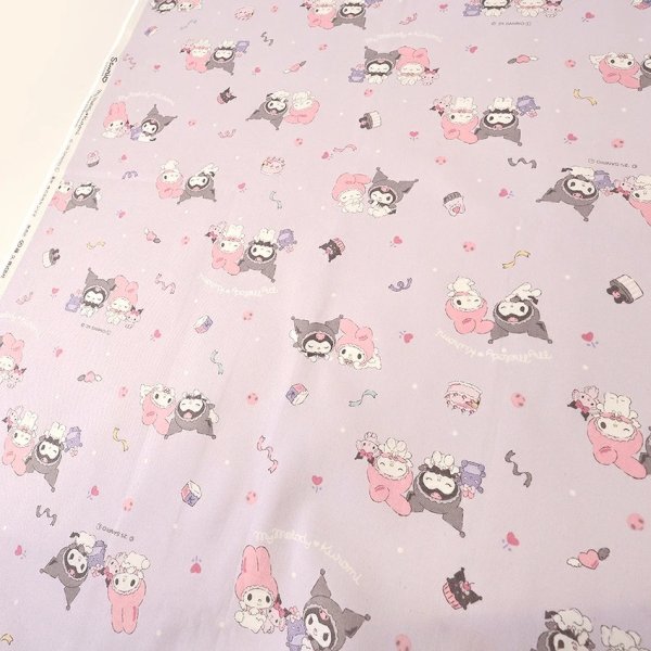 Photo3: 【1米 價格】🔴日本製｜💢 非 現貨｜🇯🇵 日本製｜100% 棉 ~ 牛津布｜Sanrio My Melody & Kuromi pancakes 甜品｜2025年 11月 (3)
