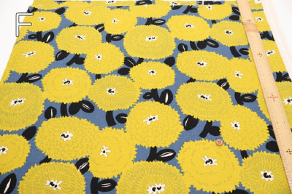 Photo3: 【1米 價格】🟤日本製｜💢 非 現貨｜🇯🇵 日本製｜85% 棉 15% 麻｜大花朵 ｜2025年 11月 (3)