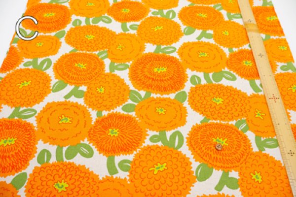 Photo6: 【1米 價格】🟤日本製｜💢 非 現貨｜🇯🇵 日本製｜85% 棉 15% 麻｜大花朵 ｜2025年 11月 (6)