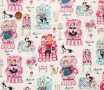 Photo4: 【1米 價格】🟤日本製｜💢 非 現貨｜🇯🇵 日本製｜100% 棉 ~ 薄棉｜有輪商店 ≪YUWA≫ sobakasu kids. My Favorite Chair 貓 動物｜2025年 11月 (4)