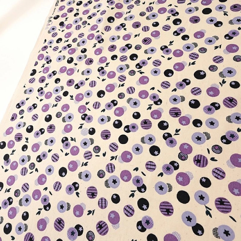 Photo3: 【1米 價格】🟡日本製｜💢 非 現貨｜🇯🇵 日本製｜100% 棉 ~ 牛津布｜Nina 北歐風 水果柄 ｜2025年 11月 (3)