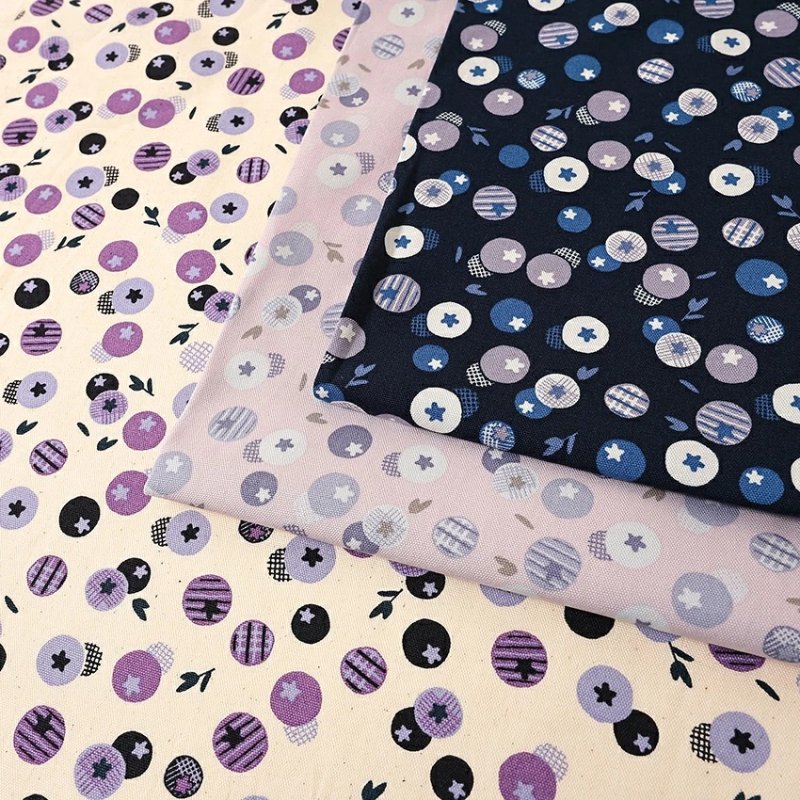 Photo1: 【1米 價格】🟡日本製｜💢 非 現貨｜🇯🇵 日本製｜100% 棉 ~ 牛津布｜Nina 北歐風 水果柄 ｜2025年 11月 (1)