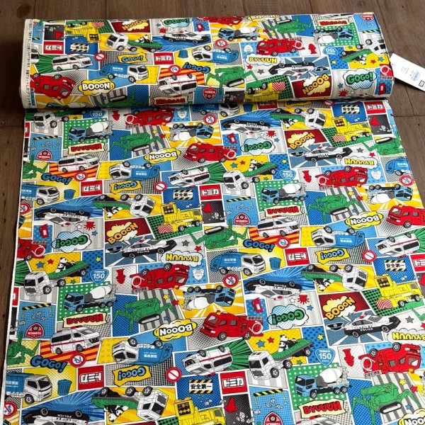 Photo2: 【1米 價格】🟣日本製｜💢 非 現貨｜🇯🇵 日本製｜100% 棉 ~ 牛津布｜Tomica 消防車，救護車，警車｜2025年 12月 (2)