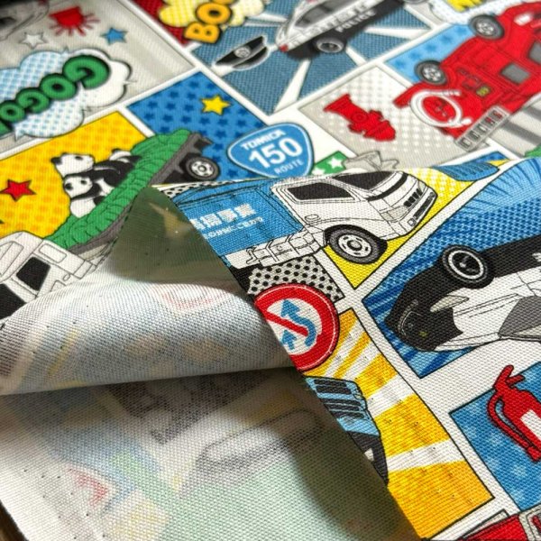 Photo5: 【1米 價格】🟣日本製｜💢 非 現貨｜🇯🇵 日本製｜100% 棉 ~ 牛津布｜Tomica 消防車，救護車，警車｜2025年 12月 (5)