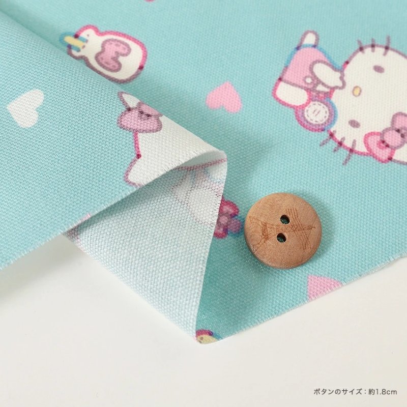 Photo2: 【1米 價格】🔴日本製｜💢 非 現貨｜🇯🇵 日本製｜100% 棉 ~ 牛津布｜Sanrio Hello Kitty｜2025年 11月 (2)