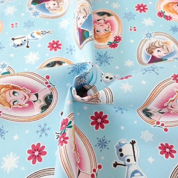 Photo3: 【1米 價格】🟣日本製｜💢 非 現貨｜🇯🇵 日本製｜100% 棉 ~ 牛津布｜Disney 冰雪奇緣 Elsa & Anna｜2025年 12月 (3)