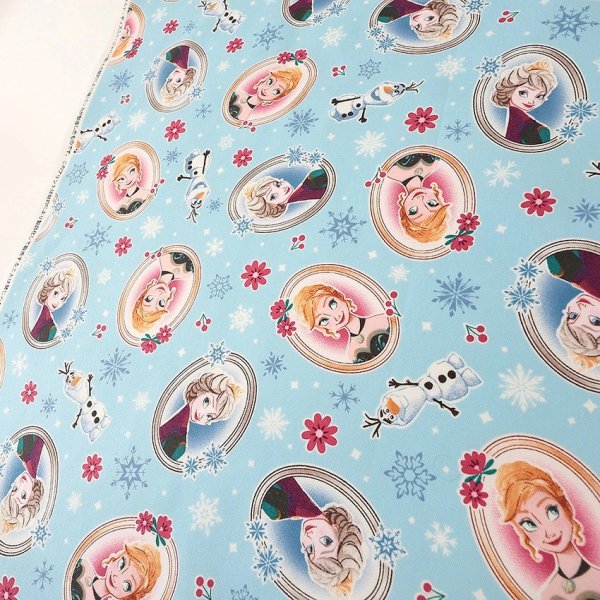 Photo5: 【1米 價格】🟣日本製｜💢 非 現貨｜🇯🇵 日本製｜100% 棉 ~ 牛津布｜Disney 冰雪奇緣 Elsa & Anna｜2025年 12月 (5)
