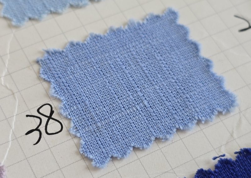 Photo1: 🔥 瘋狂亂減｜‼️不適用於 滿 $350 包郵 及 滿 $600 減 $30｜🇹🇼 台灣布｜節紗布 ｜38-淺藍色 0.5碼 現貨 (1)