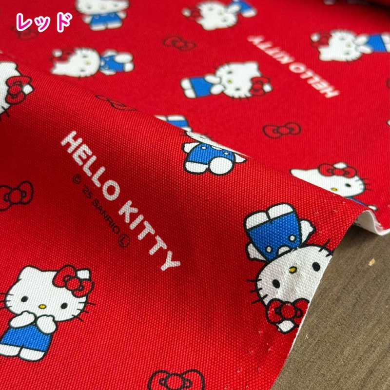 Photo6: 【1米 價格】🟣日本製｜💢 非 現貨｜🇯🇵 日本製｜100% 棉 ~ 牛津布｜Sanrio Hello Kitty｜2025年 11月 (6)