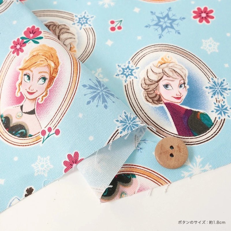 Photo2: 【1米 價格】🟣日本製｜💢 非 現貨｜🇯🇵 日本製｜100% 棉 ~ 牛津布｜Disney 冰雪奇緣 Elsa & Anna｜2025年 12月 (2)