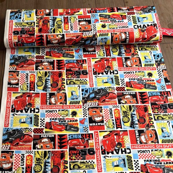 Photo2: 【1米 價格】🟣日本製｜💢 非 現貨｜🇯🇵 日本製｜100% 棉 ~ 牛津布｜Disney Cars｜2025年 12月 (2)