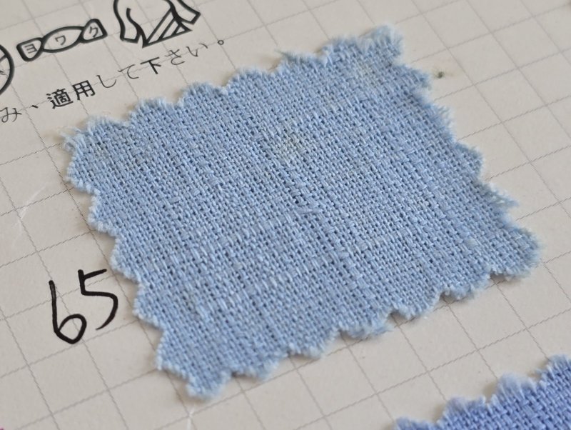 Photo1: 🔥 瘋狂亂減｜‼️不適用於 滿 $350 包郵 及 滿 $600 減 $30｜🇹🇼 台灣布｜節紗布 ｜65-哥倫比亞藍 0.5碼 現貨 (1)