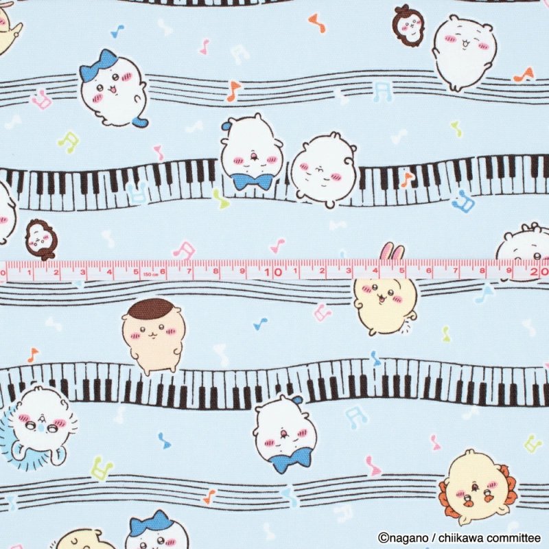 Photo2: 【1米 價格】🔵日本製｜💢 非 現貨｜🇯🇵 日本製｜100% 棉 ~ 牛津布｜Chiikawa 音樂｜2025年 12月 (2)