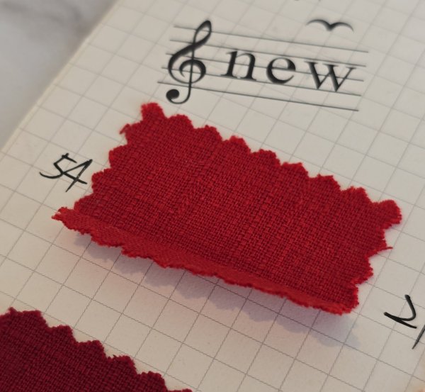 Photo2: 🔥 瘋狂亂減｜‼️不適用於 滿 $350 包郵 及 滿 $600 減 $30｜🇹🇼 台灣布 節紗布｜54-鮮紅 1碼 現貨 (2)