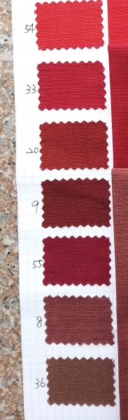 Photo3: 🔥 瘋狂亂減｜‼️不適用於 滿 $350 包郵 及 滿 $600 減 $30｜🇹🇼 台灣布 節紗布｜33-樞機紅 0.5碼 現貨 (3)