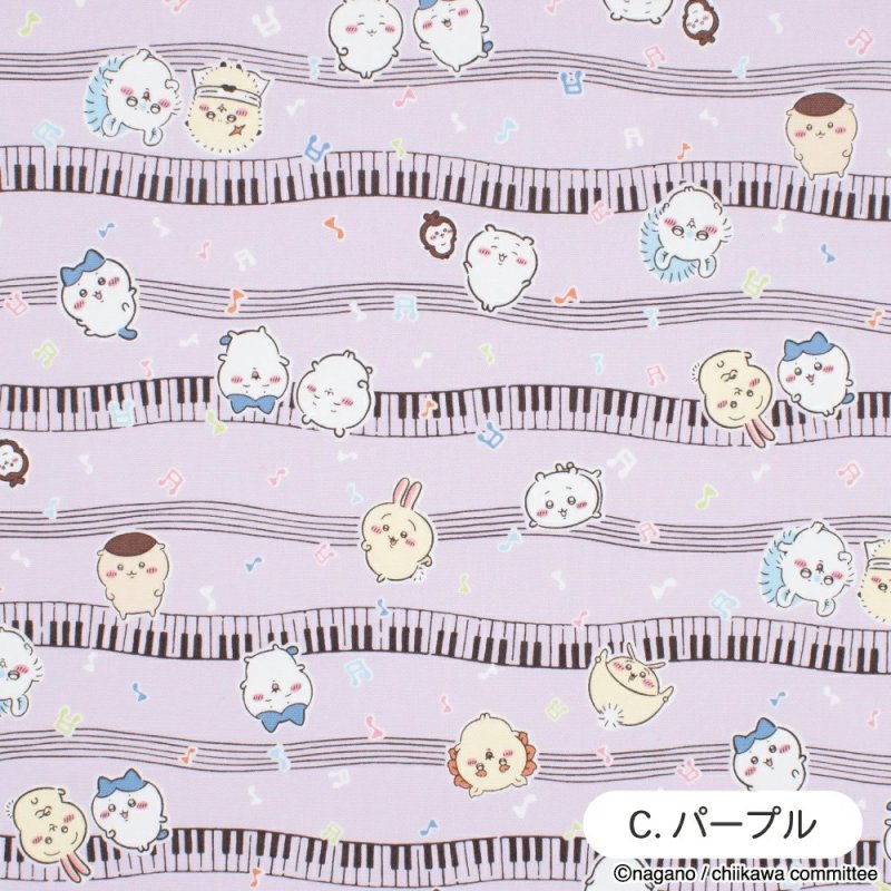 Photo6: 【1米 價格】🔵日本製｜💢 非 現貨｜🇯🇵 日本製｜100% 棉 ~ 牛津布｜Chiikawa 音樂｜2025年 12月 (6)