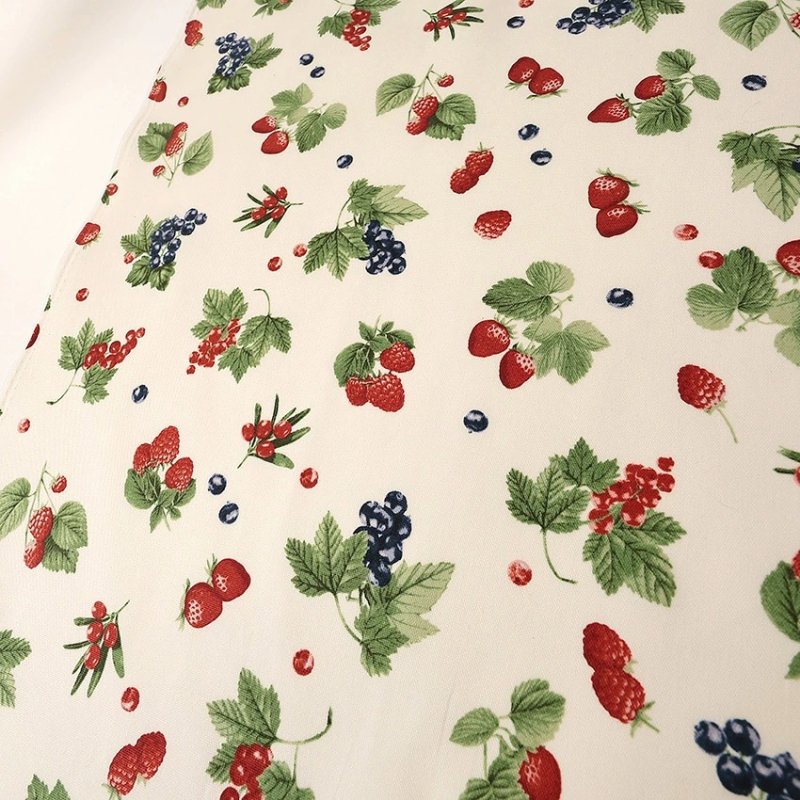 Photo5: 【1米 價格】🔴日本製｜💢 非 現貨｜🇯🇵 日本製｜100% 棉 ~ 牛津布｜漿果圖案｜2025年 12月 (5)
