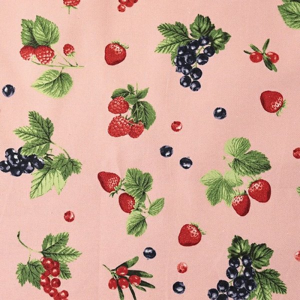 Photo6: 【1米 價格】🔴日本製｜💢 非 現貨｜🇯🇵 日本製｜100% 棉 ~ 牛津布｜漿果圖案｜2025年 12月 (6)