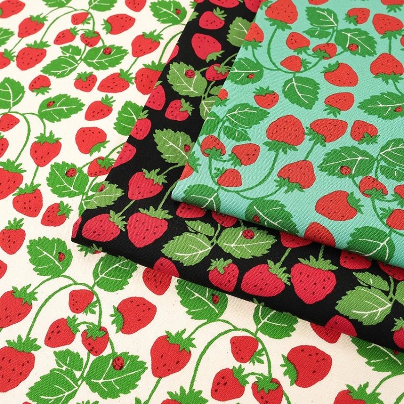 Photo1: 【1米 價格】🔴日本製｜💢 非 現貨｜🇯🇵 日本製｜100% 棉 ~ 牛津布｜Strawberry Party｜2025年 12月 (1)
