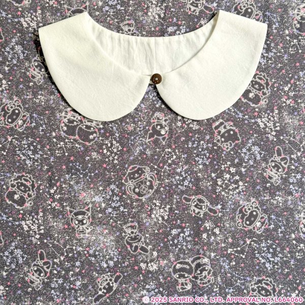 Photo5: 【1米 價格】🟣日本製｜💢 非 現貨｜🇯🇵 日本製｜100% 棉 ~ "Liberty" 偏薄、軟｜Little Twin Stars 50th Anniversary Collection｜Constellation Sky｜Sanrio Little Twin Stars、Hello Kitty、My Melody｜2025年 12月 (5)