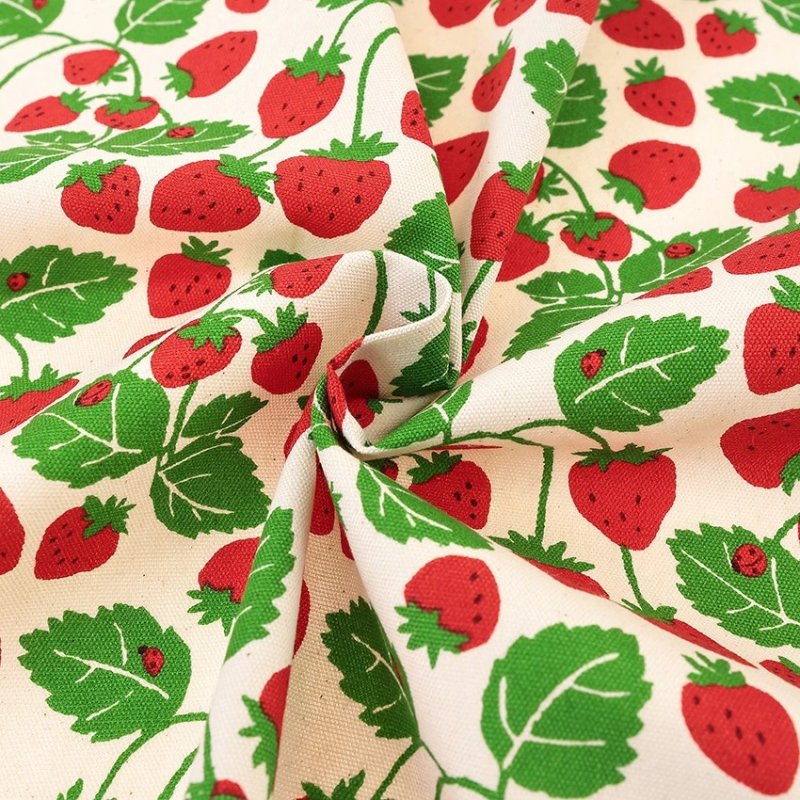 Photo3: 【1米 價格】🔴日本製｜💢 非 現貨｜🇯🇵 日本製｜100% 棉 ~ 牛津布｜Strawberry Party｜2025年 12月 (3)
